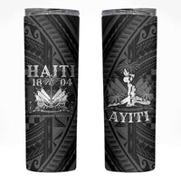 Haiti 1804 Skinny Tumbler Polynesian Silver Neg Maron LT05 - Wonder Print Shop