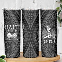 Haiti 1804 Skinny Tumbler Polynesian Silver Neg Maron LT05 - Wonder Print Shop