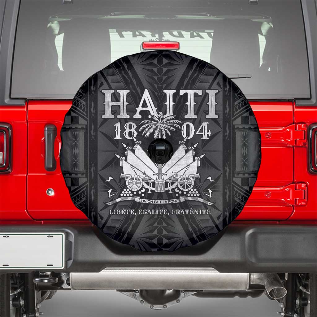 Haiti 1804 Spare Tire Cover Polynesian Silver Neg Maron LT05 - Wonder Print Shop