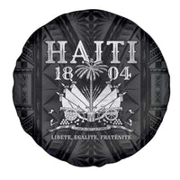 Haiti 1804 Spare Tire Cover Polynesian Silver Neg Maron LT05 - Wonder Print Shop