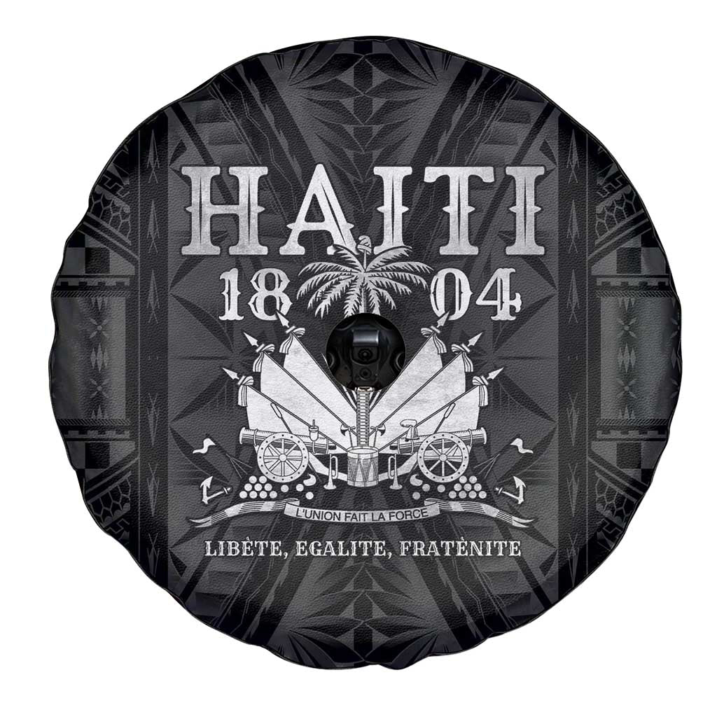 Haiti 1804 Spare Tire Cover Polynesian Silver Neg Maron LT05 - Wonder Print Shop