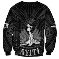 Haiti 1804 Sweatshirt Polynesian Silver Neg Maron LT05 - Wonder Print Shop