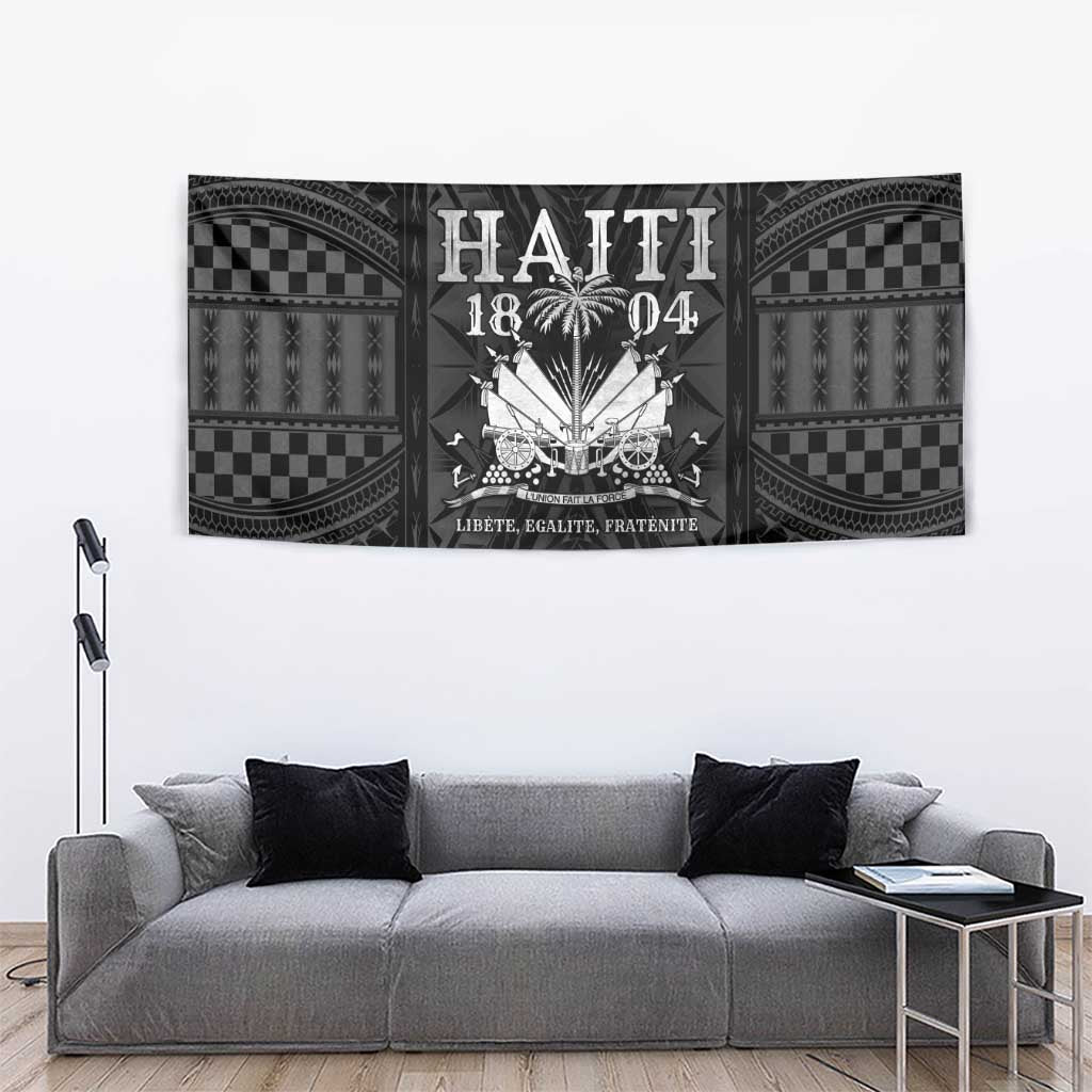 Haiti 1804 Tapestry Polynesian Silver Neg Maron LT05 - Wonder Print Shop