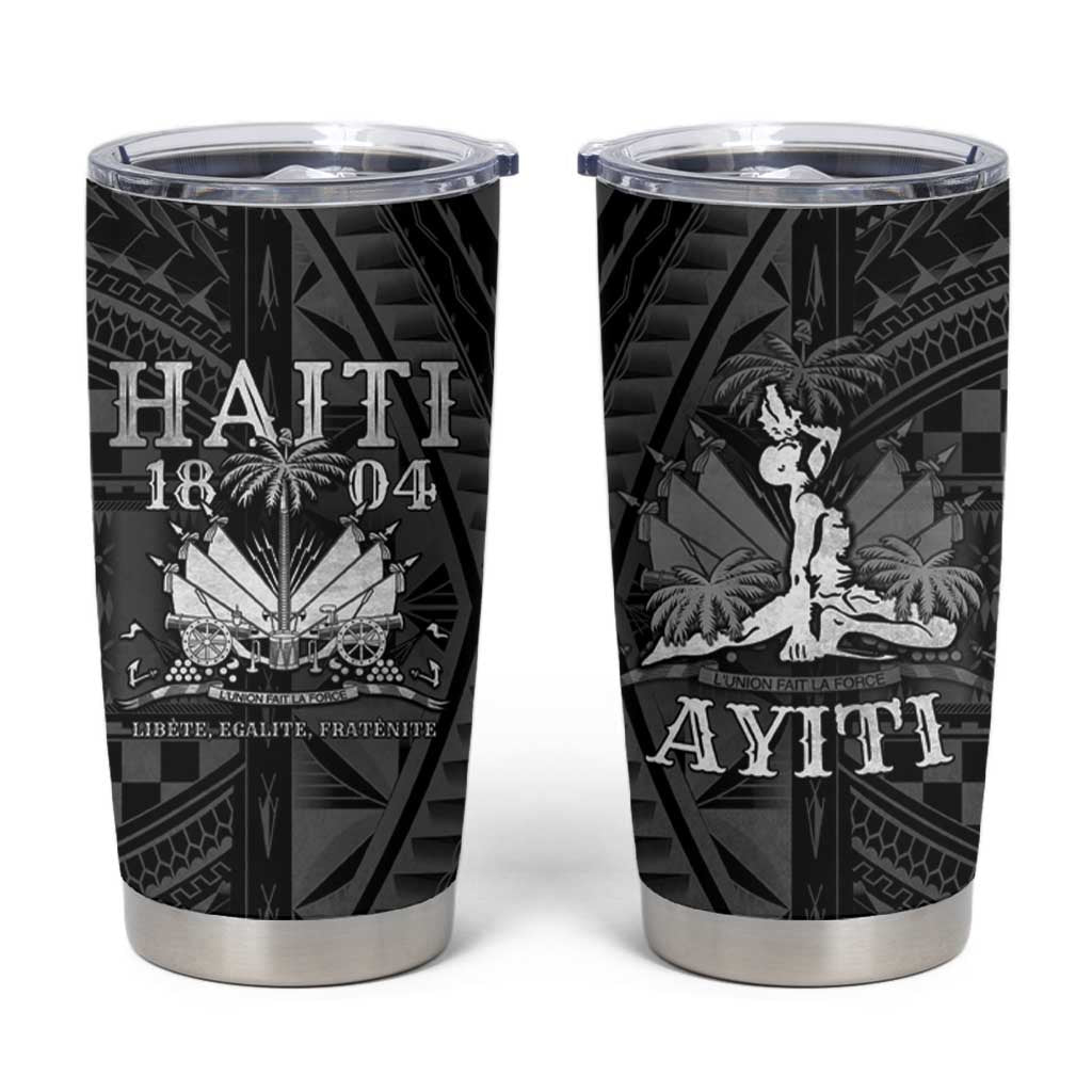 Haiti 1804 Tumbler Cup Polynesian Silver Neg Maron LT05 - Wonder Print Shop