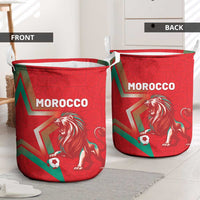 Morocco WC Football 2026 Laundry Basket Go Champions Lion Spirit - Wonder Print Shop