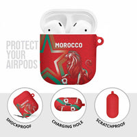 Morocco WC Football 2026 AirPods Case Go Champions Lion Spirit - Wonder Print Shop