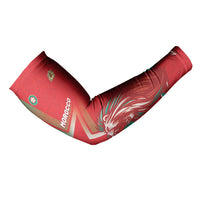 Custom Morocco WC Football 2026 Arm Sleeves Go Champions Lion Spirit - Wonder Print Shop