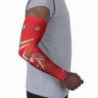 Custom Morocco WC Football 2026 Arm Sleeves Go Champions Lion Spirit - Wonder Print Shop