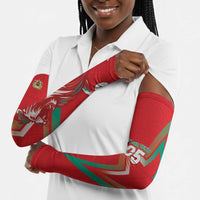 Custom Morocco WC Football 2026 Arm Sleeves Go Champions Lion Spirit - Wonder Print Shop
