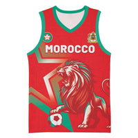 Custom Morocco WC Football 2026 Basketball Jersey Go Champions Lion Spirit - Wonder Print Shop