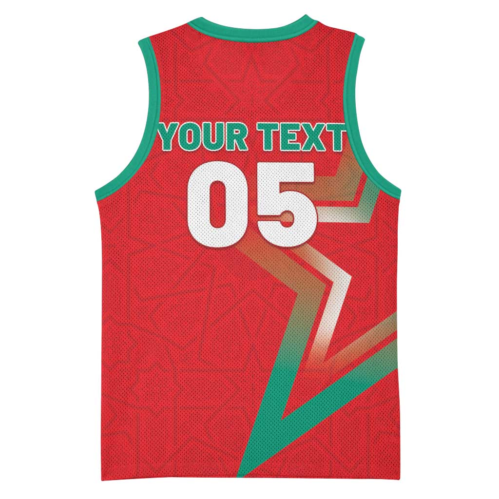 Custom Morocco WC Football 2026 Basketball Jersey Go Champions Lion Spirit - Wonder Print Shop