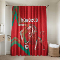 Morocco WC Football 2026 Bathroom Set Go Champions Lion Spirit - Wonder Print Shop