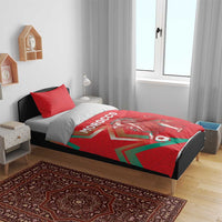 Morocco WC Football 2026 Bedding Set Go Champions Lion Spirit - Wonder Print Shop