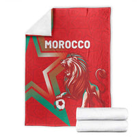 Morocco WC Football 2026 Blanket Go Champions Lion Spirit - Wonder Print Shop