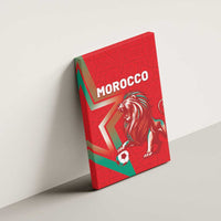 Morocco WC Football 2026 Canvas Wall Art Go Champions Lion Spirit - Wonder Print Shop