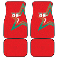 Custom Morocco WC Football 2026 Car Mats Go Champions Lion Spirit - Wonder Print Shop