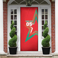 Custom Morocco WC Football 2026 Door Cover Go Champions Lion Spirit - Wonder Print Shop