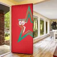 Custom Morocco WC Football 2026 Door Cover Go Champions Lion Spirit - Wonder Print Shop