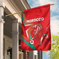 Morocco WC Football 2026 Garden Flag Go Champions Lion Spirit - Wonder Print Shop