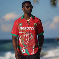 Custom Morocco WC Football 2026 Hawaiian Shirt Go Champions Lion Spirit LT05