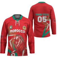 Custom Morocco WC Football 2026 Hockey Jersey Go Champions Lion Spirit - Wonder Print Shop