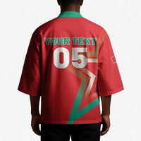 Custom Morocco WC Football 2026 Kimono Go Champions Lion Spirit - Wonder Print Shop