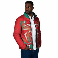 Custom Morocco WC Football 2026 Padded Jacket Go Champions Lion Spirit - Wonder Print Shop