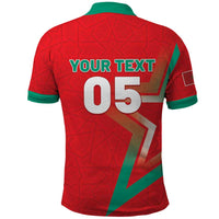 Custom Morocco WC Football 2026 Polo Shirt Go Champions Lion Spirit LT05