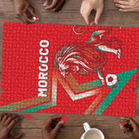 Morocco WC Football 2026 Puzzle Go Champions Lion Spirit - Wonder Print Shop