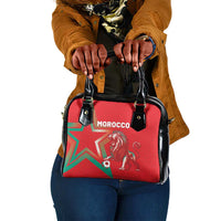 Morocco WC Football 2026 Shoulder Handbag Go Champions Lion Spirit - Wonder Print Shop