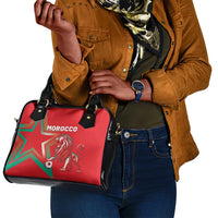 Morocco WC Football 2026 Shoulder Handbag Go Champions Lion Spirit - Wonder Print Shop