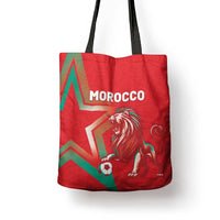 Morocco WC Football 2026 Tote Bag Go Champions Lion Spirit - Wonder Print Shop