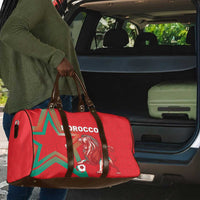 Morocco WC Football 2026 Travel Bag Go Champions Lion Spirit - Wonder Print Shop