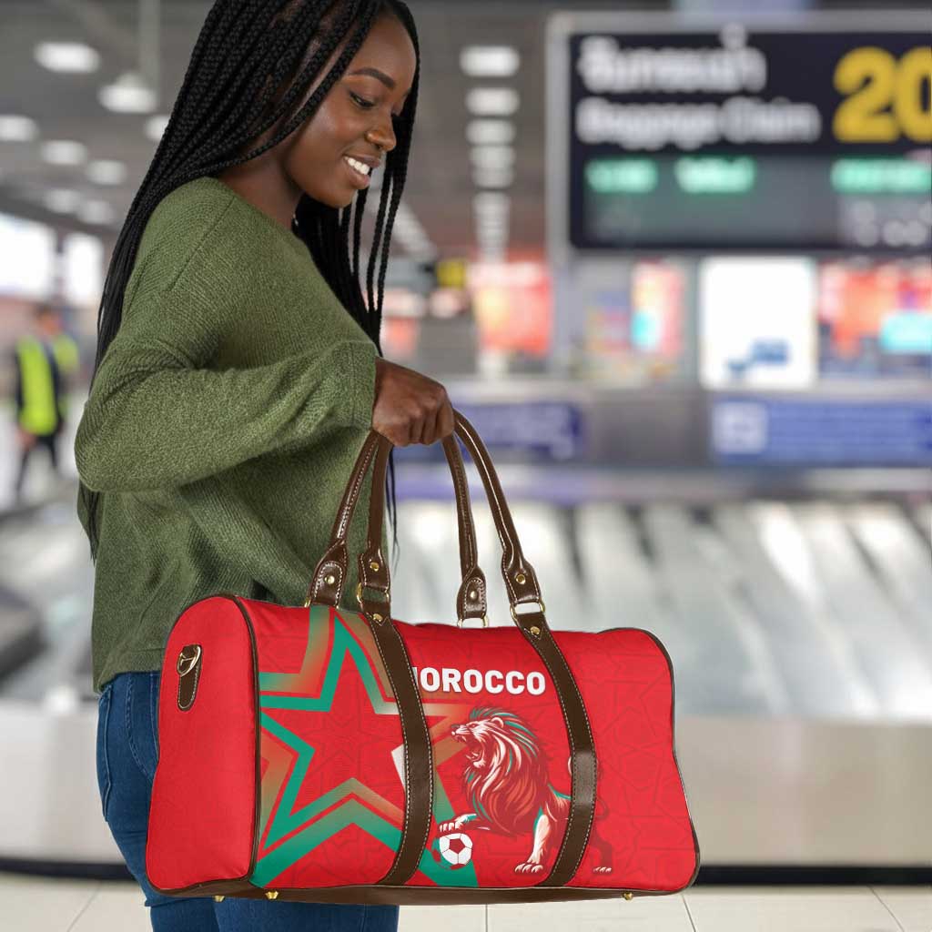 Morocco WC Football 2026 Travel Bag Go Champions Lion Spirit - Wonder Print Shop