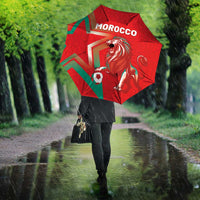 Morocco WC Football 2026 Umbrella Go Champions Lion Spirit - Wonder Print Shop