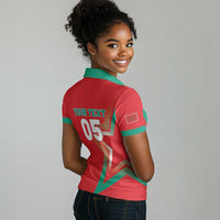 Custom Morocco WC Football 2026 Women Polo Shirt Go Champions Lion Spirit LT05