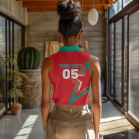 Custom Morocco WC Football 2026 Women Sleeveless Polo Shirt Go Champions Lion Spirit - Wonder Print Shop