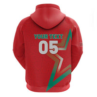 Custom Morocco WC Football 2026 Zip Hoodie Go Champions Lion Spirit - Wonder Print Shop