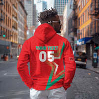 Custom Morocco WC Football 2026 Zip Hoodie Go Champions Lion Spirit - Wonder Print Shop