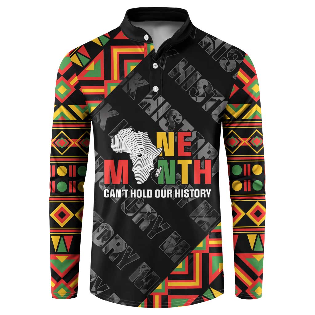 Black History Month Button Sweatshirt One Month Can't Hold Our History