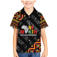 Black History Month Family Matching Mermaid Dress and Hawaiian Shirt One Month Can't Hold Our History