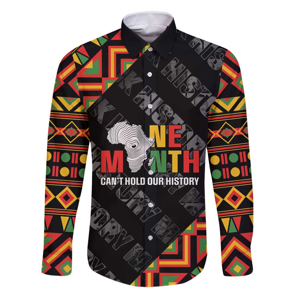 Black History Month Family Matching Off Shoulder Short Dress and Hawaiian Shirt One Month Can't Hold Our History