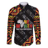 Black History Month Family Matching Off Shoulder Short Dress and Hawaiian Shirt One Month Can't Hold Our History