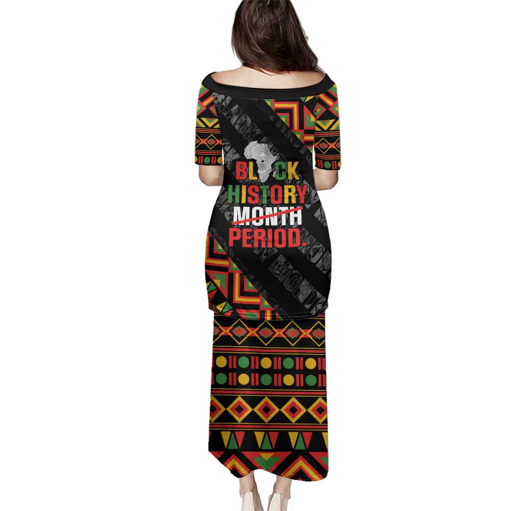 Black History Month Family Matching Puletasi and Hawaiian Shirt One Month Can't Hold Our History