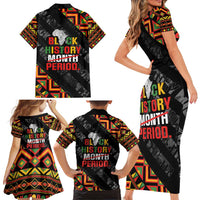 Black History Month Family Matching Short Sleeve Bodycon Dress and Hawaiian Shirt One Month Can't Hold Our History