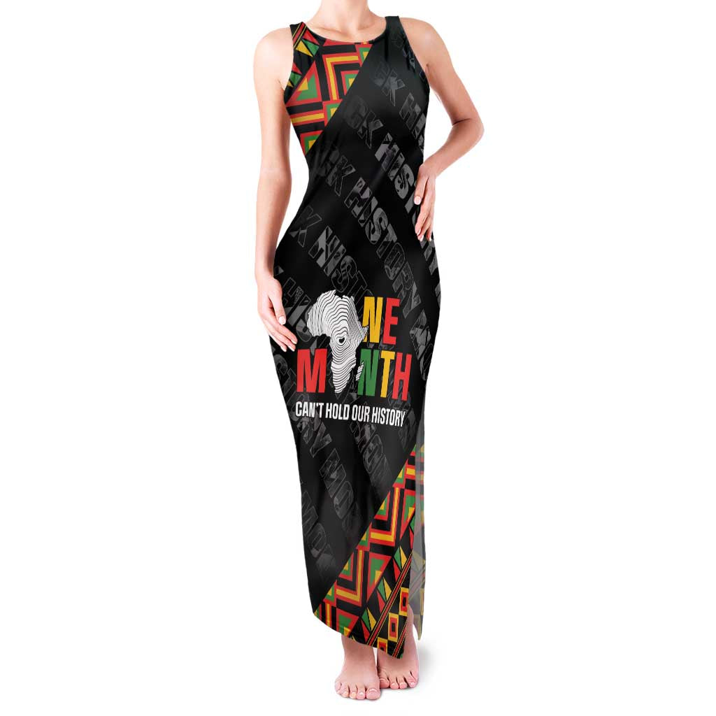 Black History Month Family Matching Tank Maxi Dress and Hawaiian Shirt One Month Can't Hold Our History
