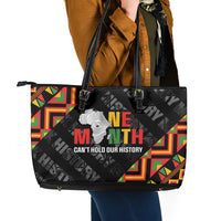 Black History Month Leather Tote Bag One Month Can't Hold Our History
