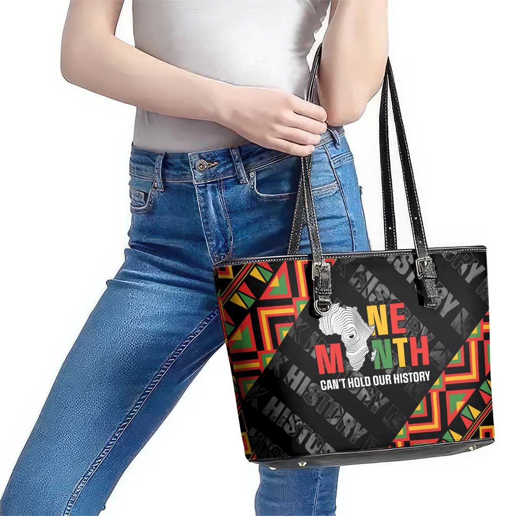 Black History Month Leather Tote Bag One Month Can't Hold Our History