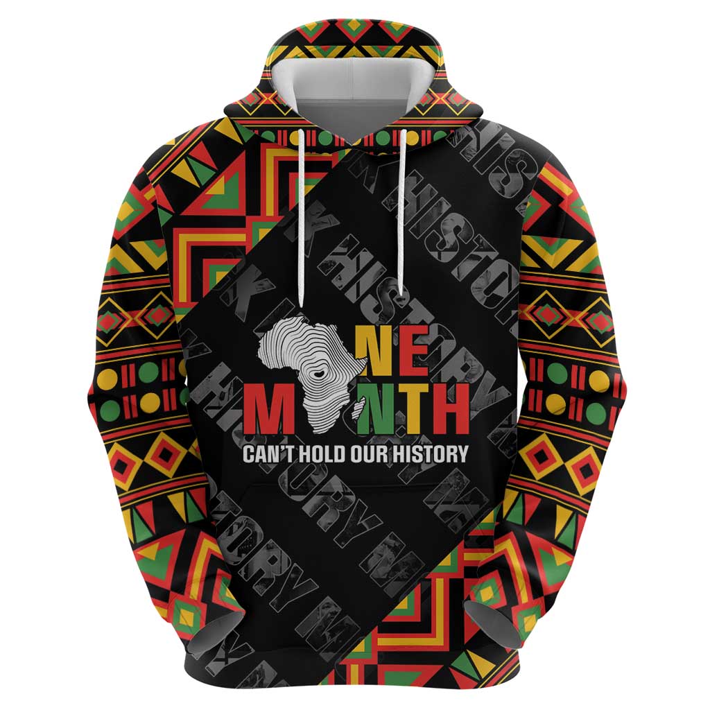 Black History Month Zip Hoodie One Month Can't Hold Our History LT05 - Wonder Print Shop