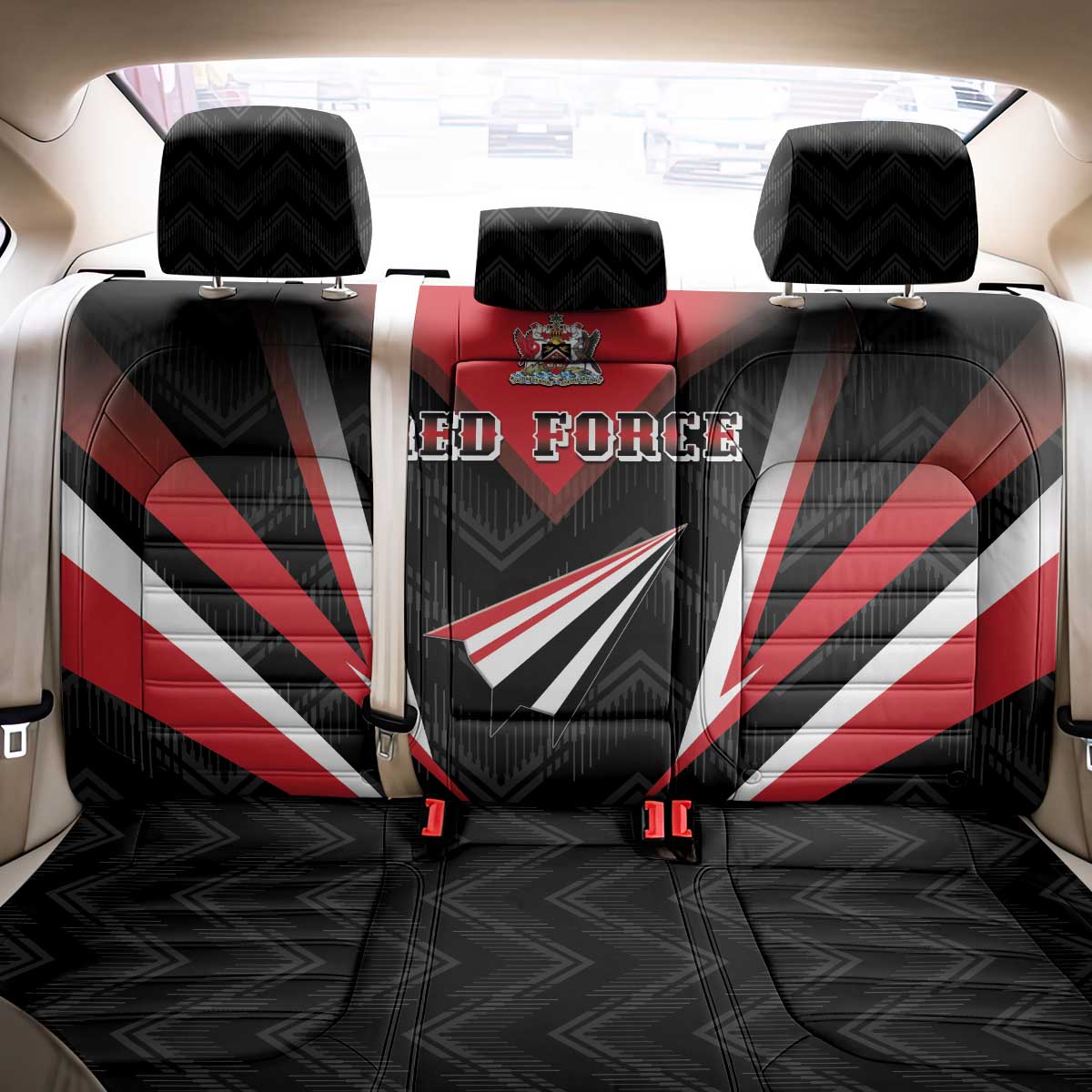 Trinidad And Tobago Cricket Back Car Seat Cover Go Red Force